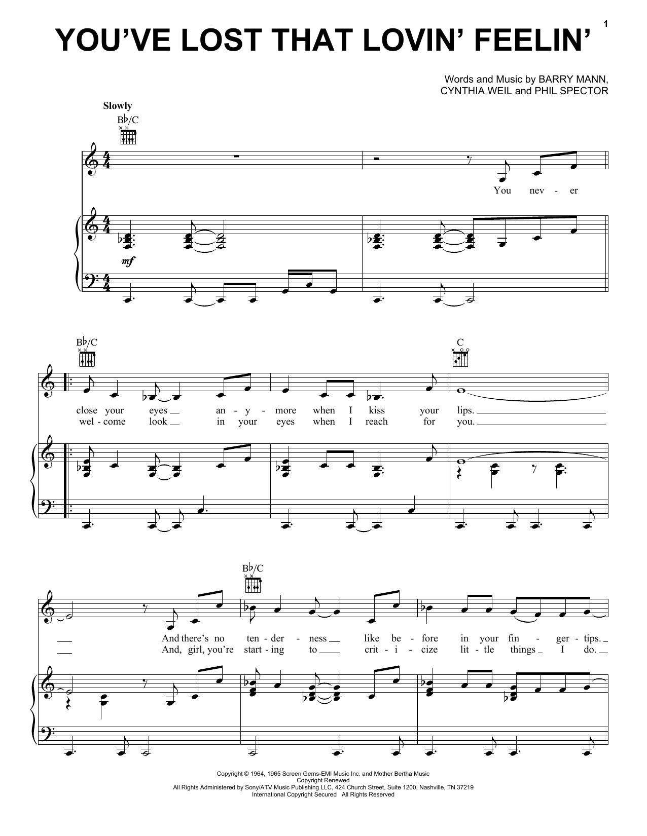 Produktgalerie: Seite 1 von 1 You've Lost That Lovin' Feelin', Elvis Presley, Gesang, Gitarre, Klavier