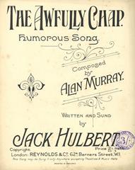 cover: The Awfully Chap, Jack Hulbert, Gesang, Klavier