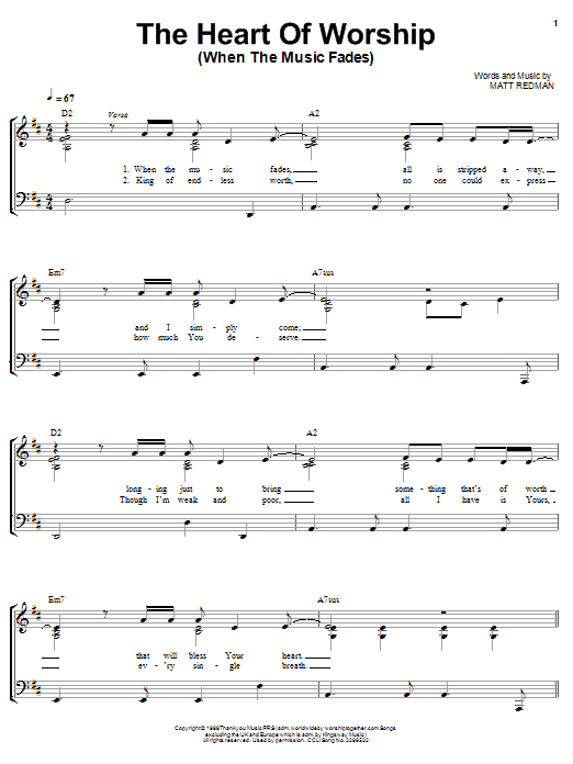 Produktgalerie: Seite 1 von 1 The Heart Of Worship, Matt Redman, Gesang, Gitarre, Klavier