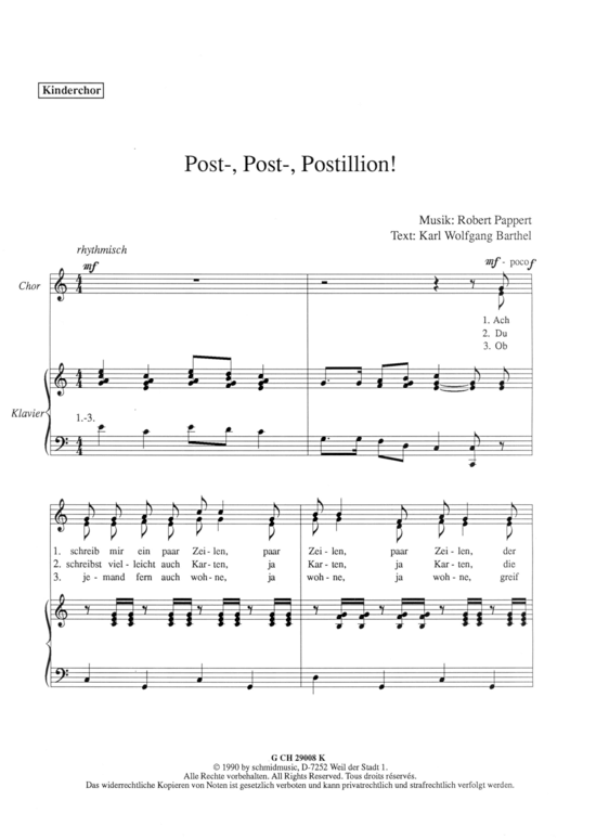 Product picture to: Post-Post Postillion Robert Pappert