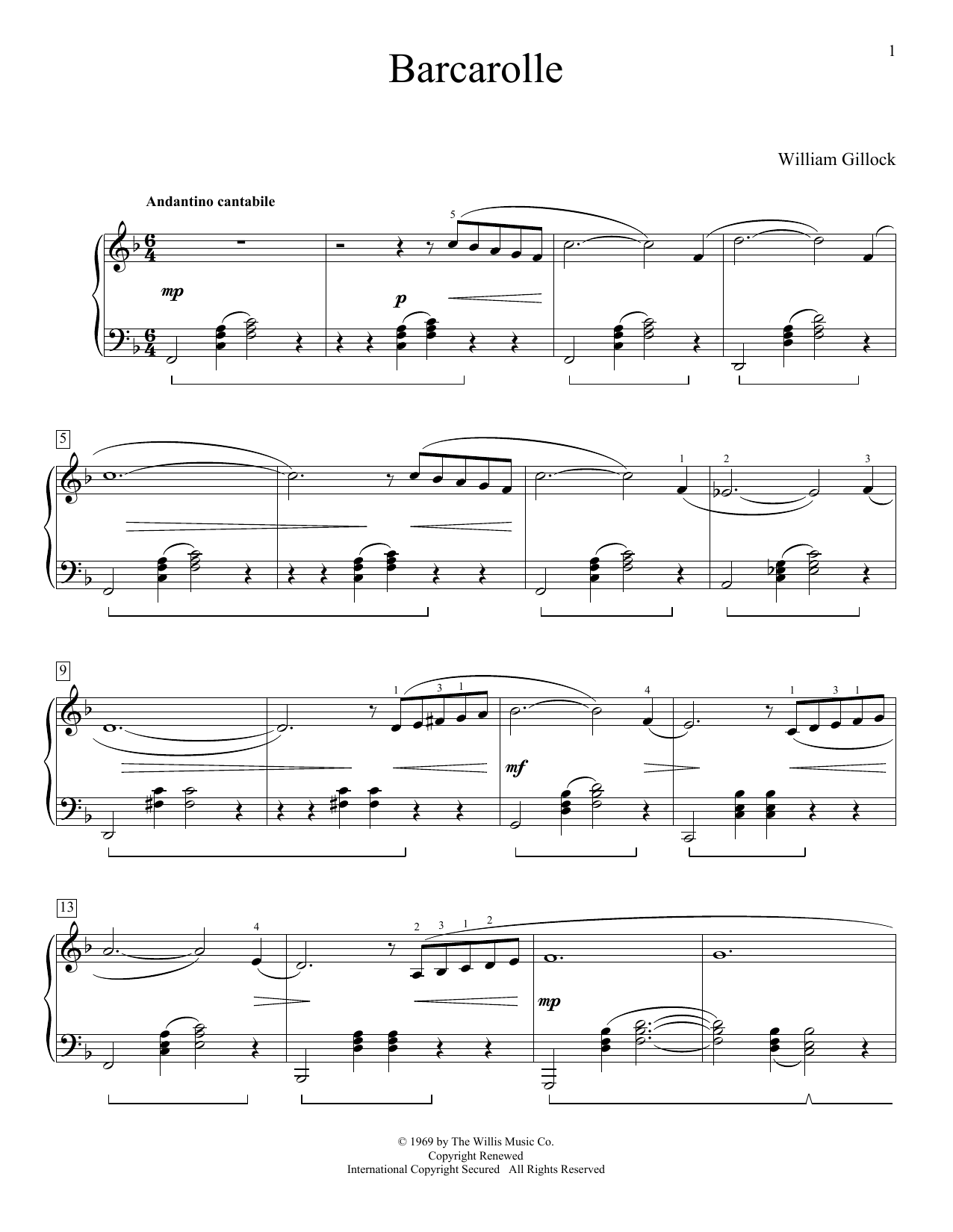 Produktbild zu: Barcarolle