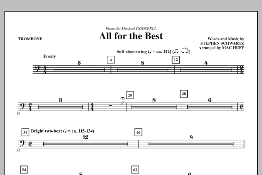 Produktbild zu: All For The Best - Trombone