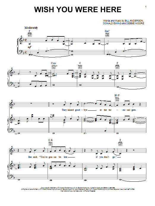 Produktgalerie: Seite 1 von 1 Wish You Were Here, Bill Anderson, Gesang, Gitarre, Klavier