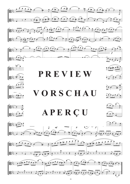 Product gallery: Page 3 of 3 Arie aus der Kantate Nr.100 für zwei Bratschen, , 