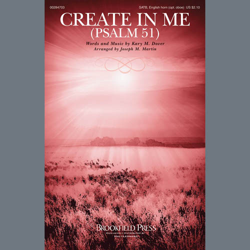cover: Create In Me (Psalm 51) (arr. Joseph M. Martin), Kary Dover, Chor