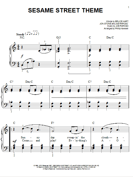 Produktbild zu: Sesame Street Theme (arr. Phillip Keveren)