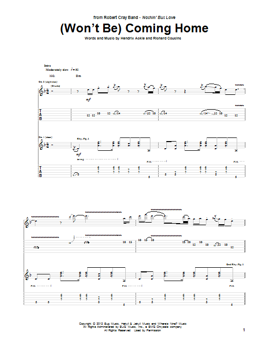 Product gallery: Page 1 of 1 (Won't Be) Coming Home, Robert Cray