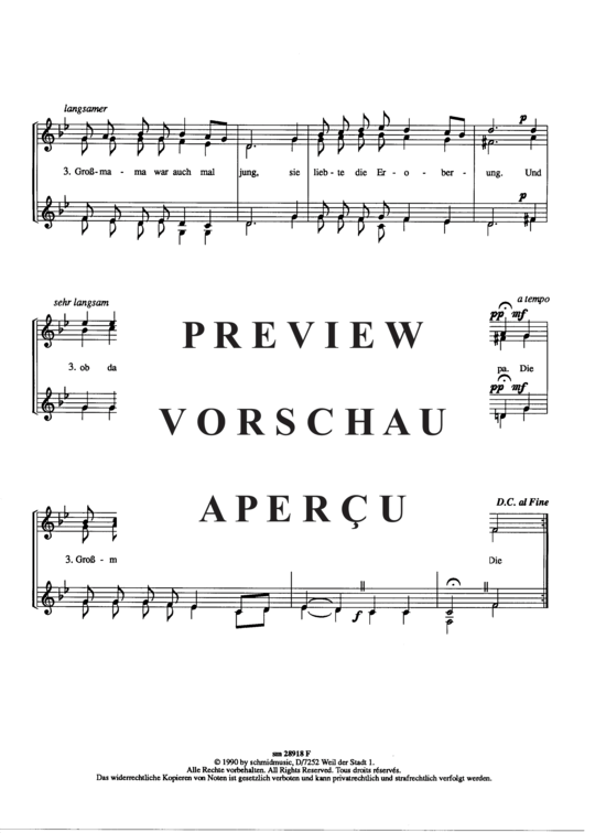 Product gallery: Page 3 of 3 Die Großmama war auch mal jung , , (Women's choir Children's choir)