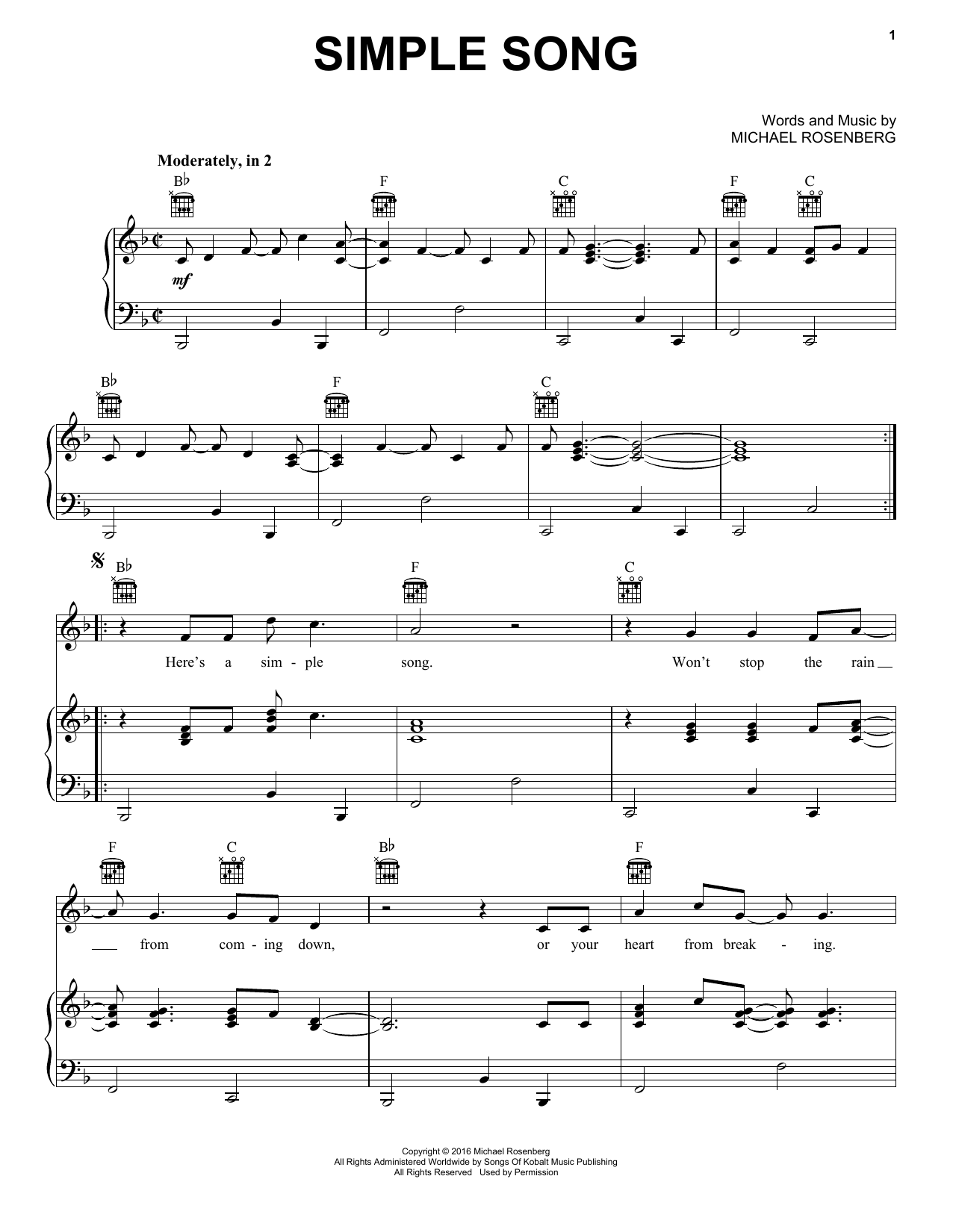 Product picture to: Simple Song