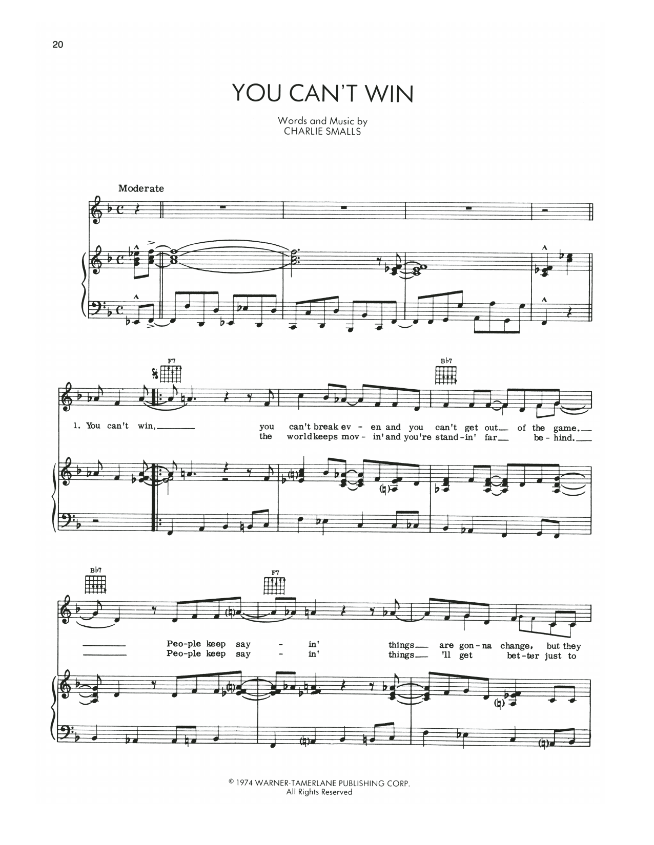 Produktbild zu: You Can't Win (from The Wiz)