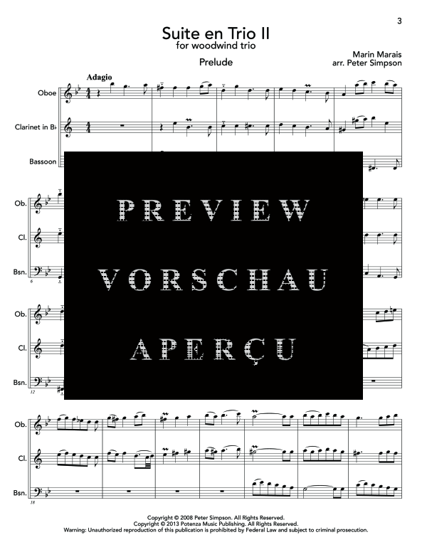 Product gallery: Page 7 of 11 Three Reed Trios, , (woodwind trio oboe, clarinet and bassoon)