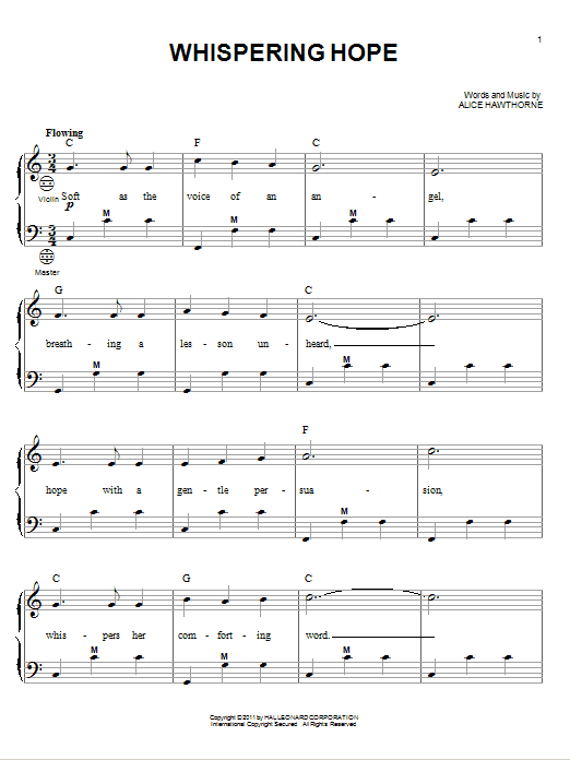 Product gallery: Page 1 of 1 Whispering Hope, Alice Hawthorne