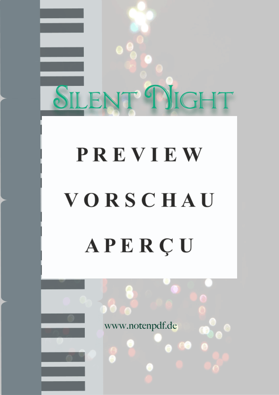 gallery: Silent Night - 5 Lieder für die Weihnachtszeit, , Klavier Solo