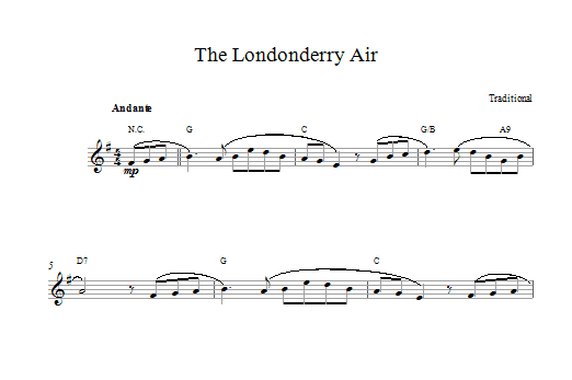 Produktgalerie: Seite 1 von 1 Londonderry Air, Traditional