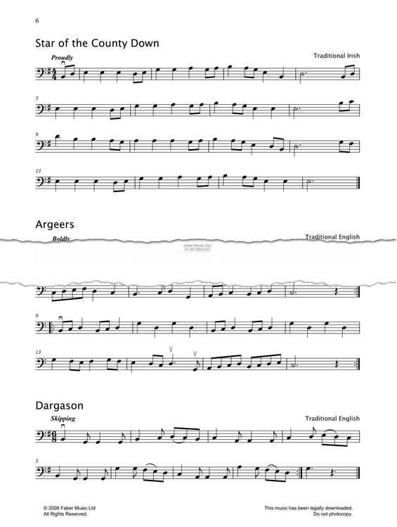 Produktgalerie: Seite 1 von 1 Star Of The County Down, Irish Traditional, Violoncello