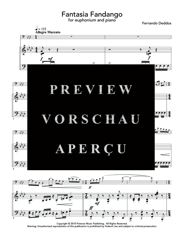 Product gallery: Page 5 of 11 Fantasia Fandango, , (euphonium and piano)