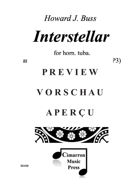 Product gallery: Page 2 of 15 Interstellar , , (horn, tuba and electronic recording)