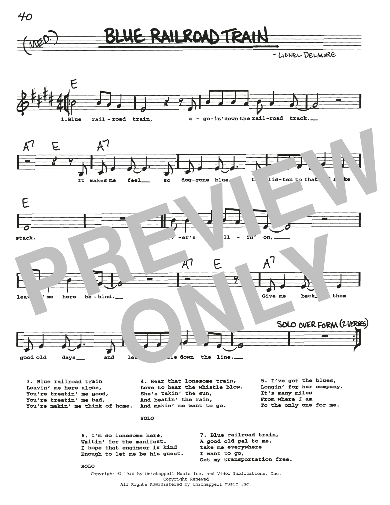 Produktbild zu: Blue Railroad Train