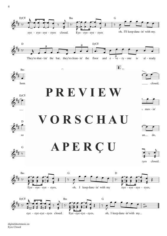 Product gallery: Page 5 of 5 Eyes Closed , Sheeran, Ed, (vocals)