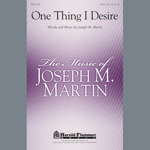 cover: One Thing I Desire, Joseph Martin