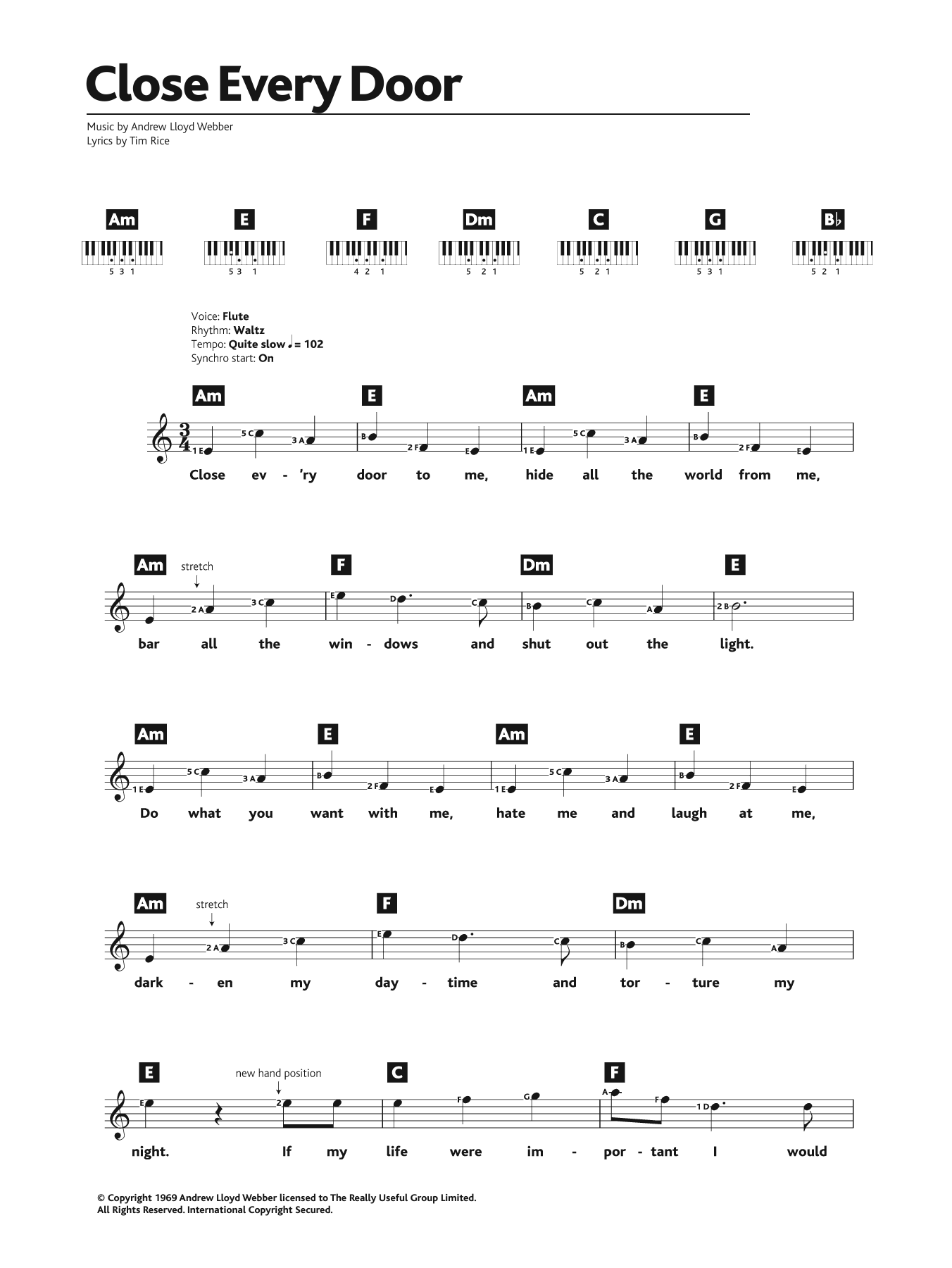 Produktbild zu: Close Every Door (from Joseph And The Amazing Technicolor Dreamcoat)
