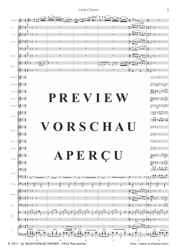 Product gallery: Page 10 of 11 Lively Clarinet, , (large wind orchestra)