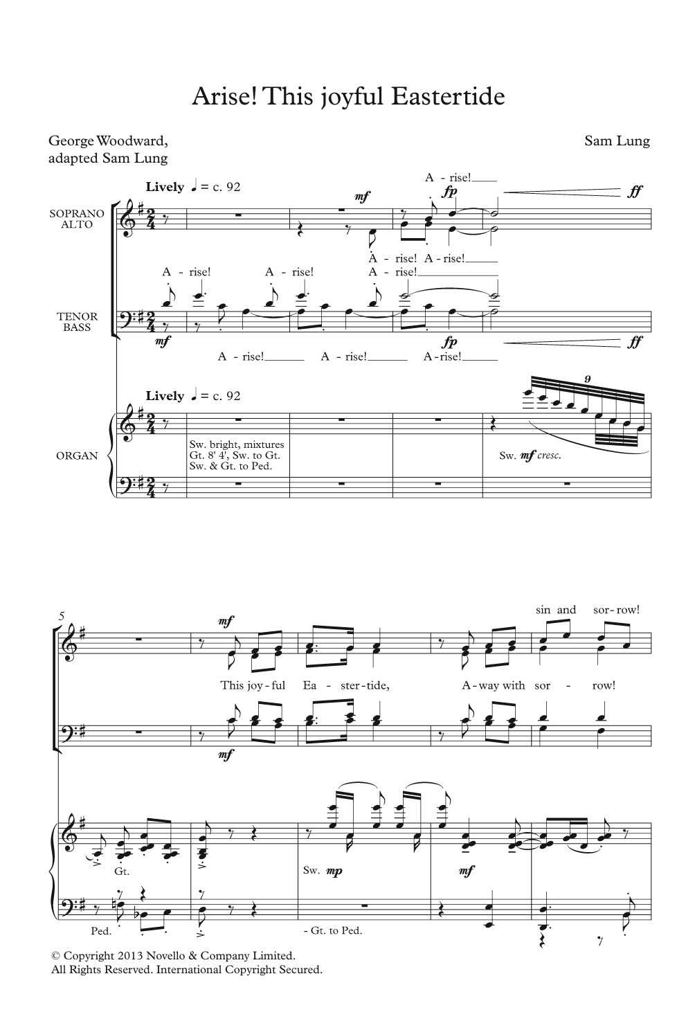 Produktbild zu: Arise! This Joyful Eastertide