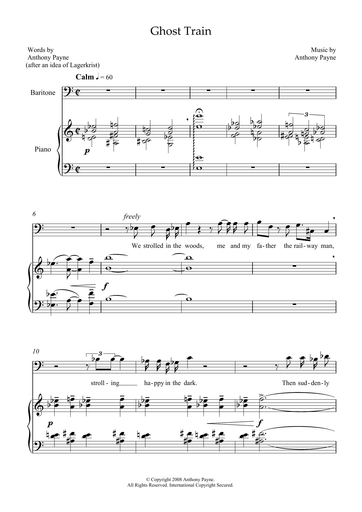 Product picture to: Ghost Train (for baritone and piano)