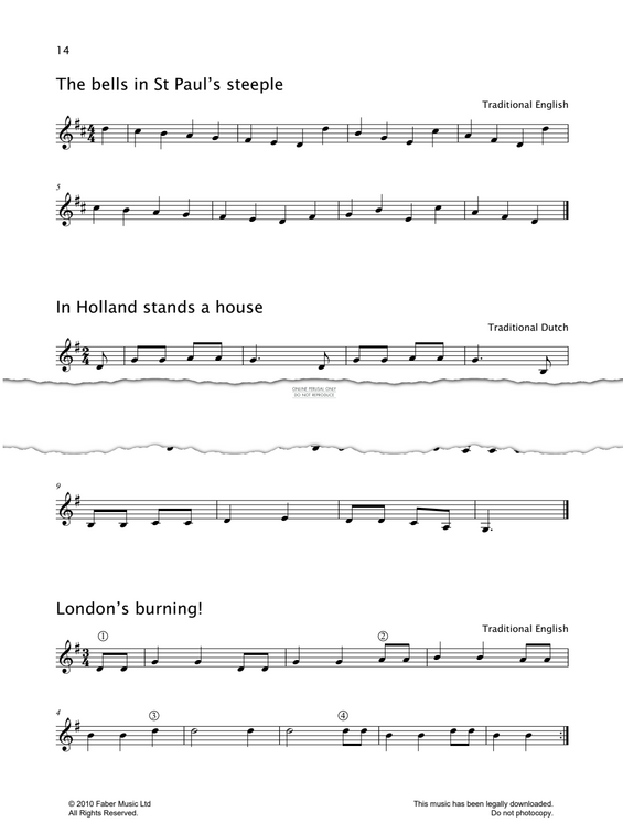 Produktgalerie: Seite 1 von 1 The Bells In St Paul's Steeple, English Traditional, Violine