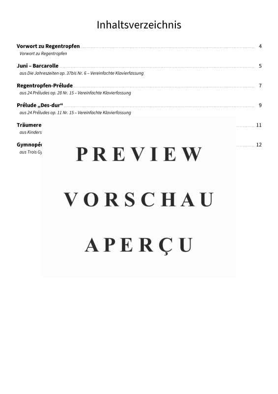 Produktgalerie: Seite 5 von 11 Regentropfen am Klavier - Vereinfachte Klavierträume für graue Tage, , Klavier Solo
