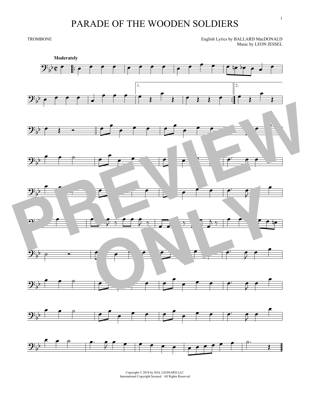 Product gallery: Page 1 of 1 Parade Of The Wooden Soldiers, Ballard MacDonald and Leon Jessel