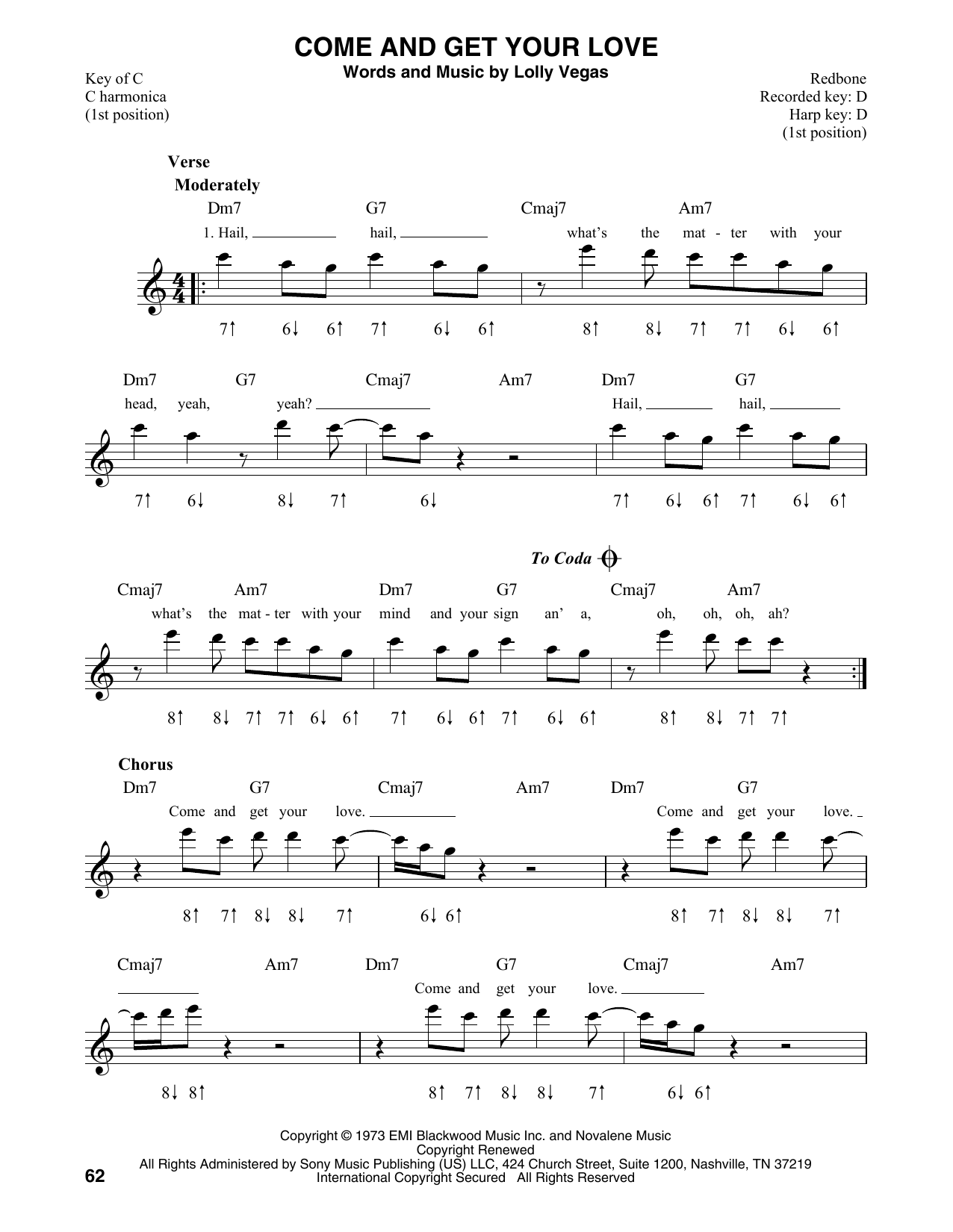 Product gallery: Page 1 of 1 Come And Get Your Love, Redbone