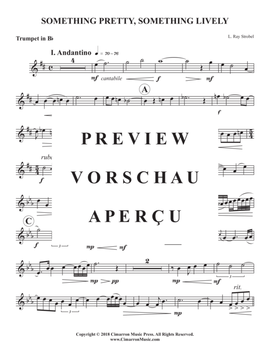 Produktgalerie: Seite 8 von 9 Something Pretty, Something Lively , , (Trompete in B + Klavier)