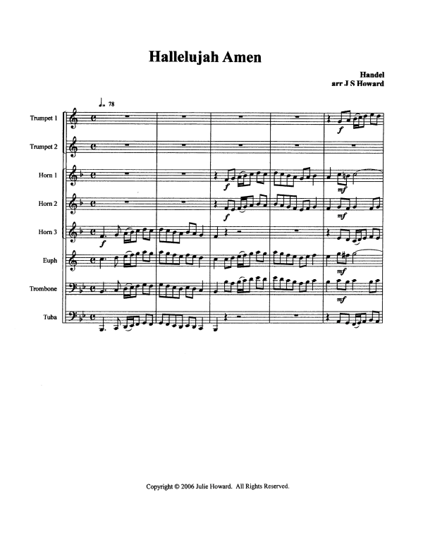 Produktbild zu: Hallelujah AmenGeorg Friedrich Händel