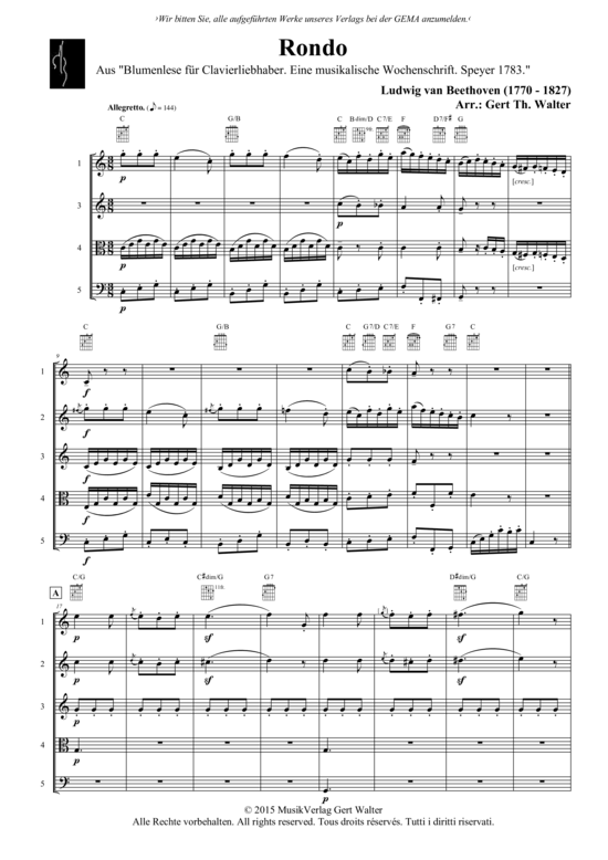 Produktbild zu: Rondo L. van Beethoven