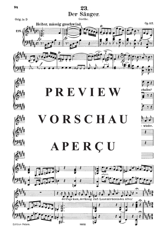 Product gallery: Page 2 of 7 Der Sänger D.149, , Medium Voice and Piano