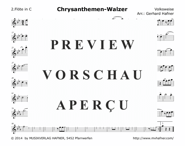 Product gallery: Page 5 of 11 Chrysanthemen-Walzer, , (woodwind and brass)