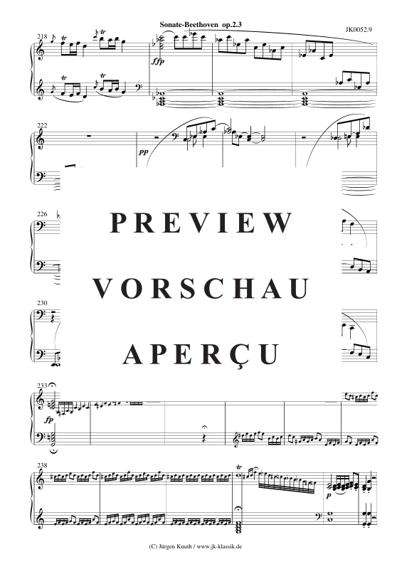 Produktgalerie: Seite 10 von 11 Sonate op.2 No.3 , , Klavier Solo