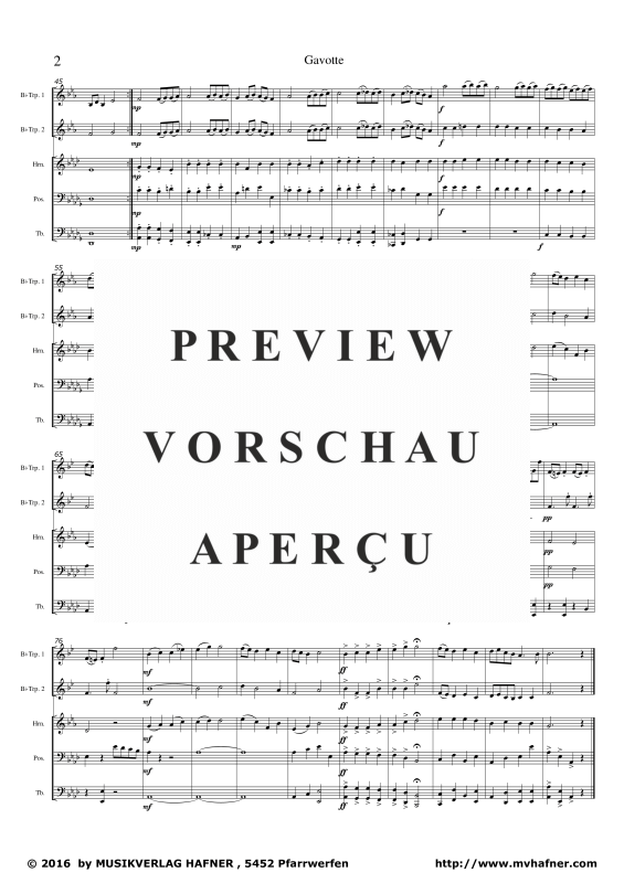 gallery: Gavotte, , (Brass Quintet)