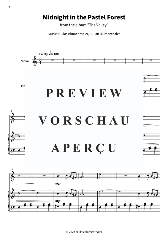 gallery: Midnight in the Pastel Forest, Niklas Blumenthaler, (Klavier Solo)