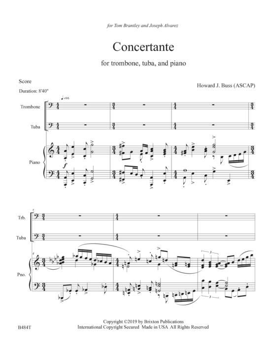 Product picture to: Concertante Howard J. Buss