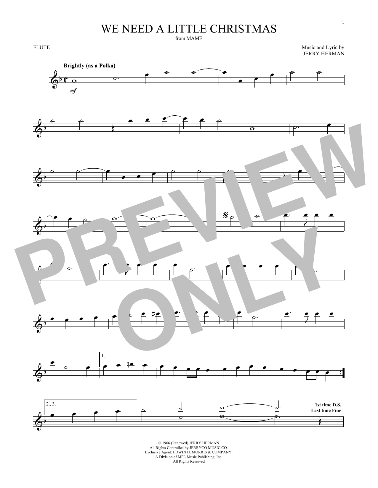 Product gallery: Page 1 of 1 We Need A Little Christmas, Jerry Herman