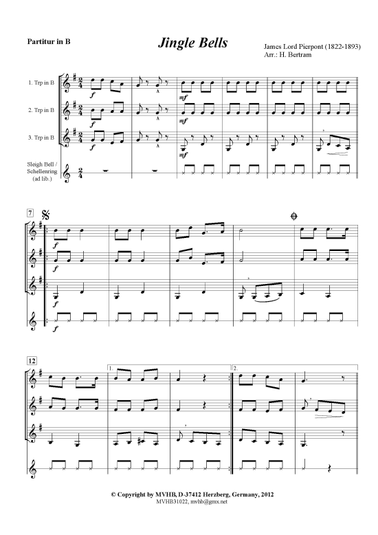 Produktbild zu: Jingle Bells James Lord Pierpont