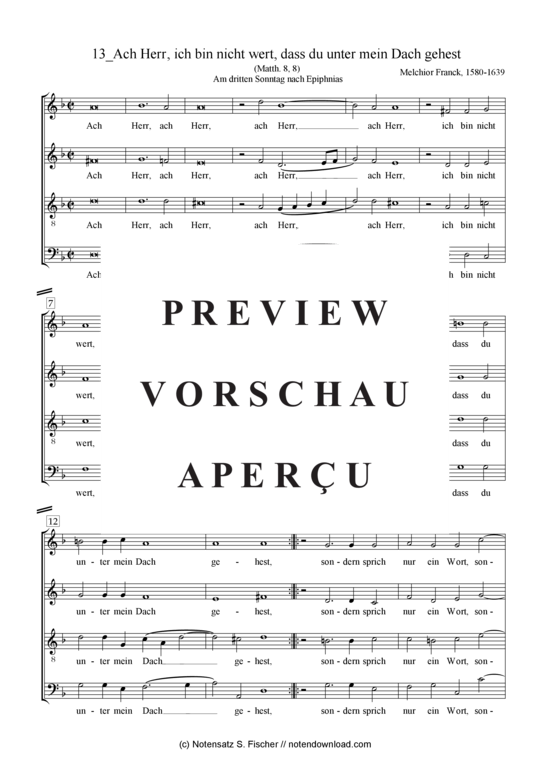 Product gallery: Page 2 of 3 Ach Herr, ich bin nicht wert, dass du unter mein Dach gehest , , (mixed choir)