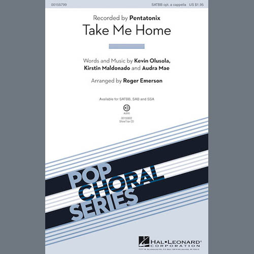 cover: Take Me Home (arr. Roger Emerson), Kevin Olusola, Pentatonix, Audra Mae, Kirstin Maldonado
