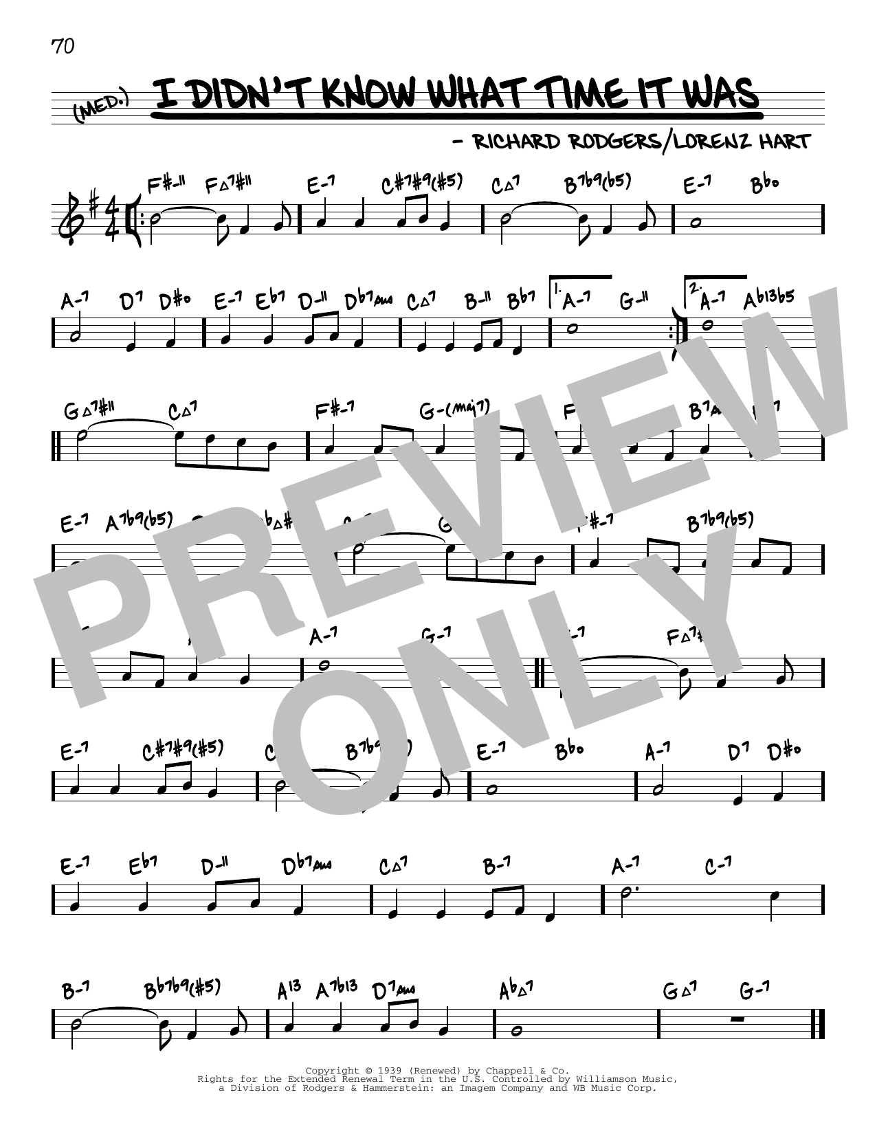 Product picture to: I Didn't Know What Time It Was (arr. David Hazeltine)