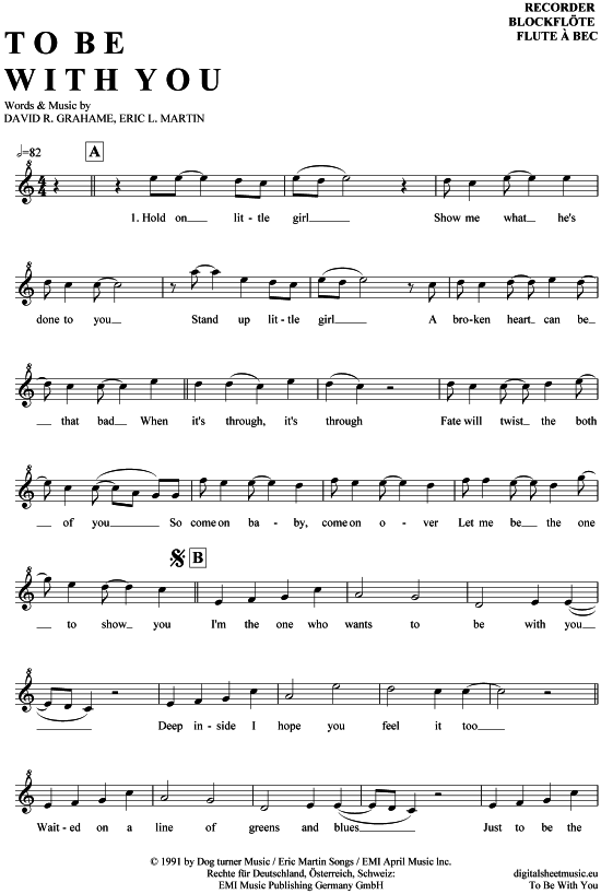 Product picture to: To be with you Mr. Big