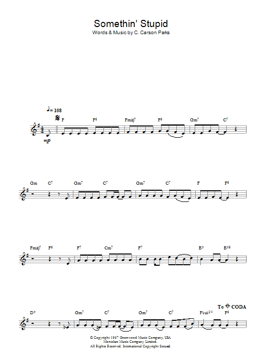 Produktbild zu:  Somethin' Stupid - Frank Sinatra