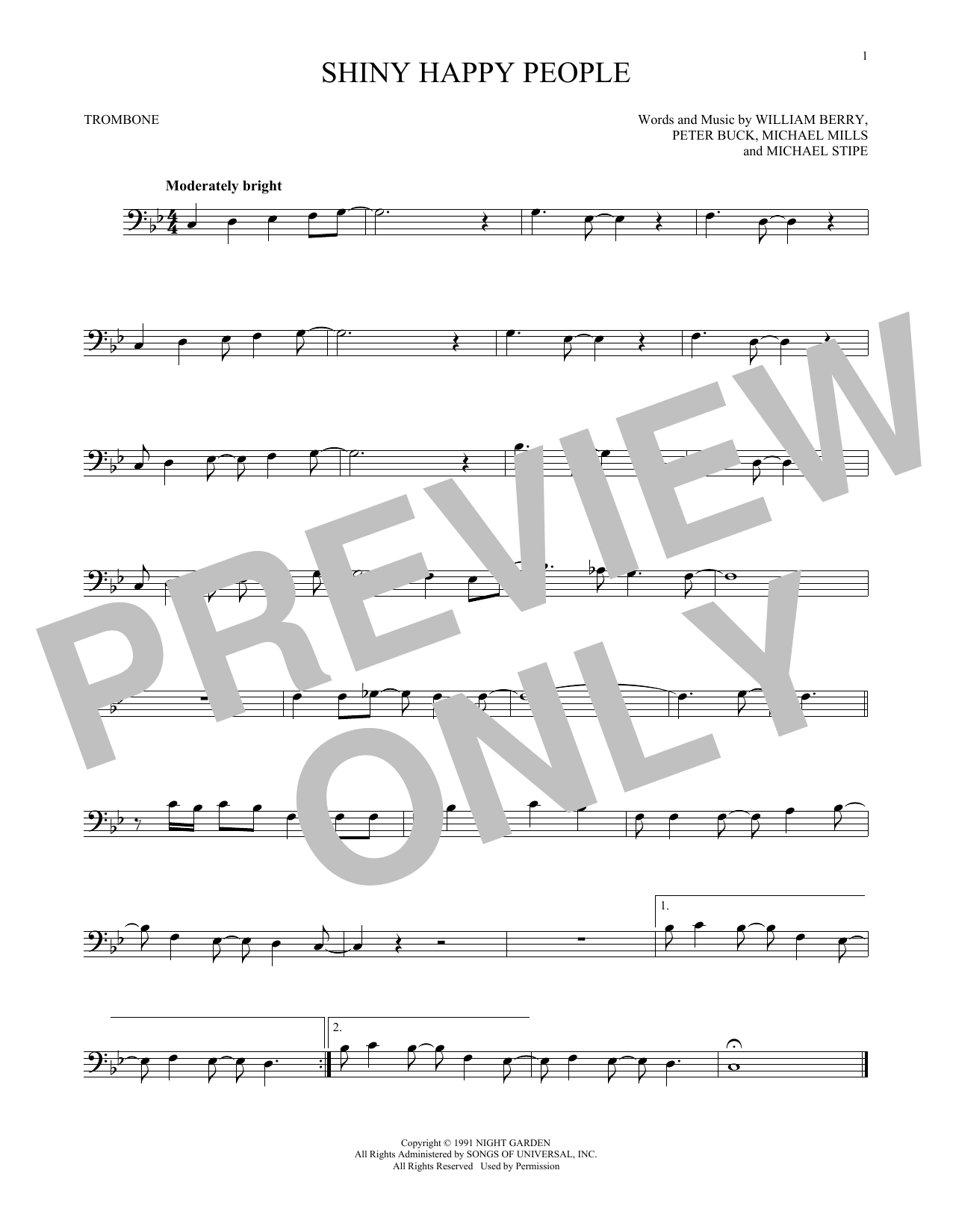 Product gallery: Page 1 of 1 Shiny Happy People, R.E.M.