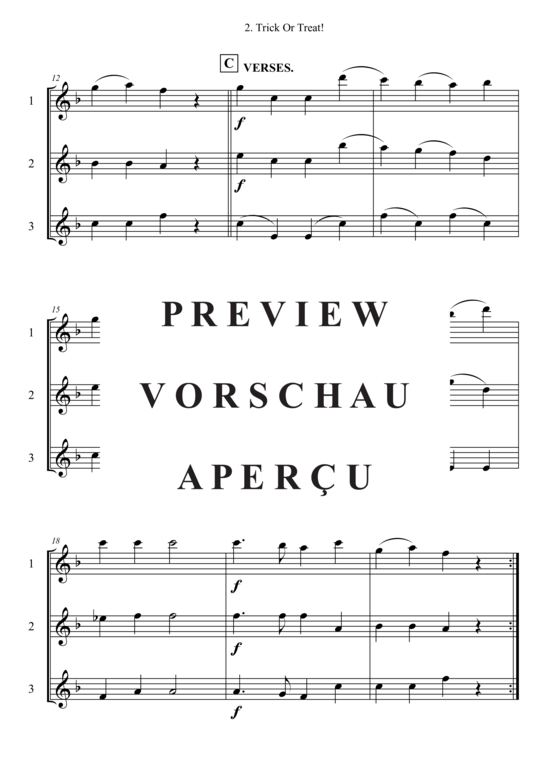 Produktgalerie: Seite 3 von 3 Trick Or Treat! , , (Flötentrio)